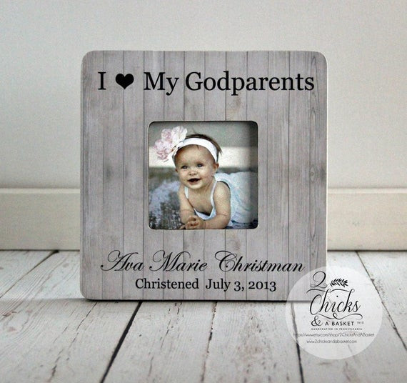 Godmother Gift Ideas For Baptism
 Godparent Gift Personalized Christening Picture Frame