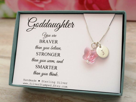 Godmother To Goddaughter Quotes
 Goddaughter t for god daughter necklace sterling silver