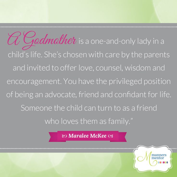 Godmother To Goddaughter Quotes
 Five Ways to Be a Fantastic Godmother