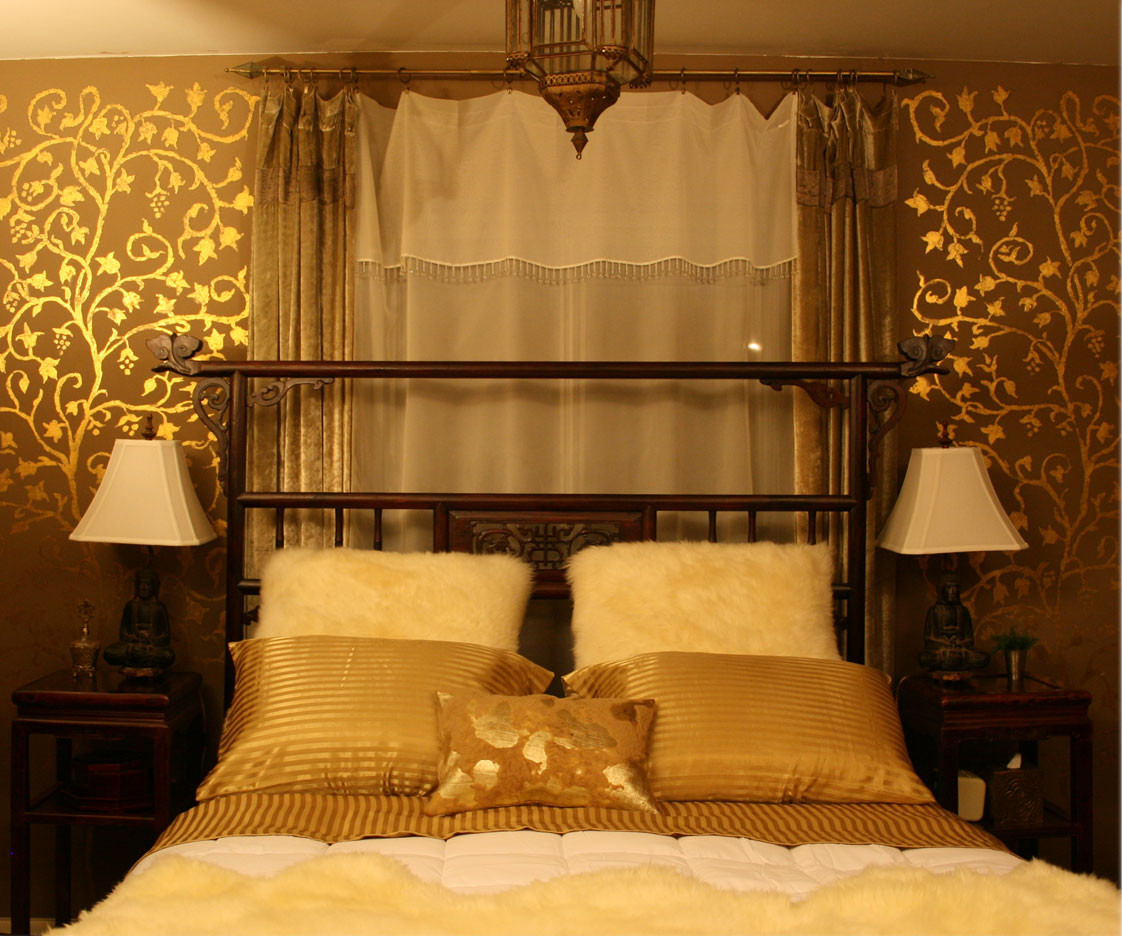 Gold Bedroom Walls
 apartmentf15 gold bedroom