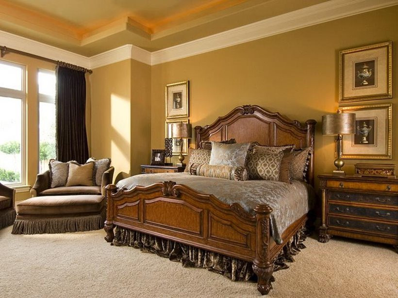 Gold Bedroom Walls
 Gold Paint Color For Luxury Bedroom 2019 Ideas