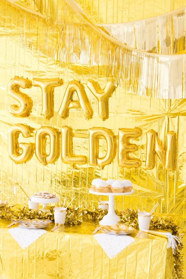 Golden Birthday Decorations
 Gold Party Oh Happy Day Party Party