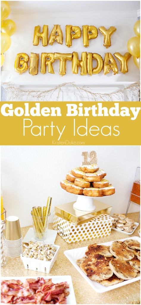 Golden Birthday Decorations
 Golden Birthday Party