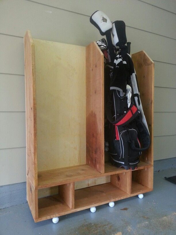 Golf Organizer For Garage
 Golf club storage DIY Furniture
