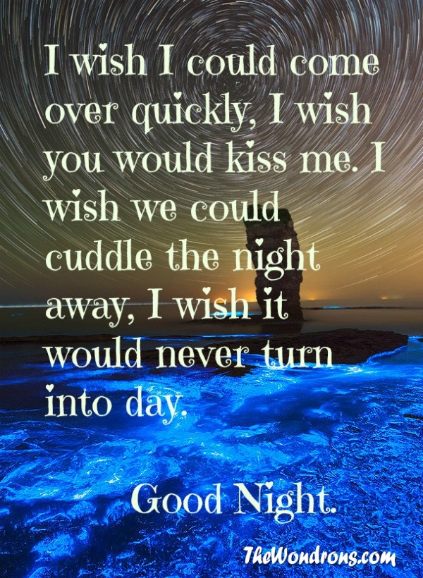 Goodnight Romantic Quotes
 Romantic Good Night Quotes For Him QuotesGram