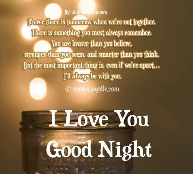 Goodnight Romantic Quotes
 Sweet Goodnight Love Quotes And Sayings with