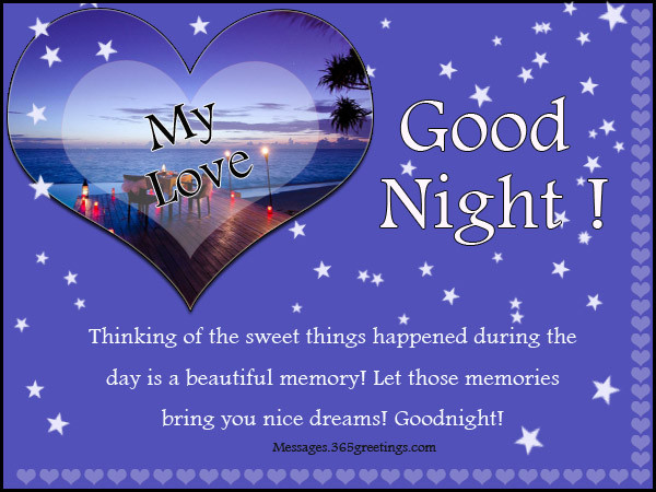 Goodnight Romantic Quotes
 Romantic Good Night Messages 365greetings