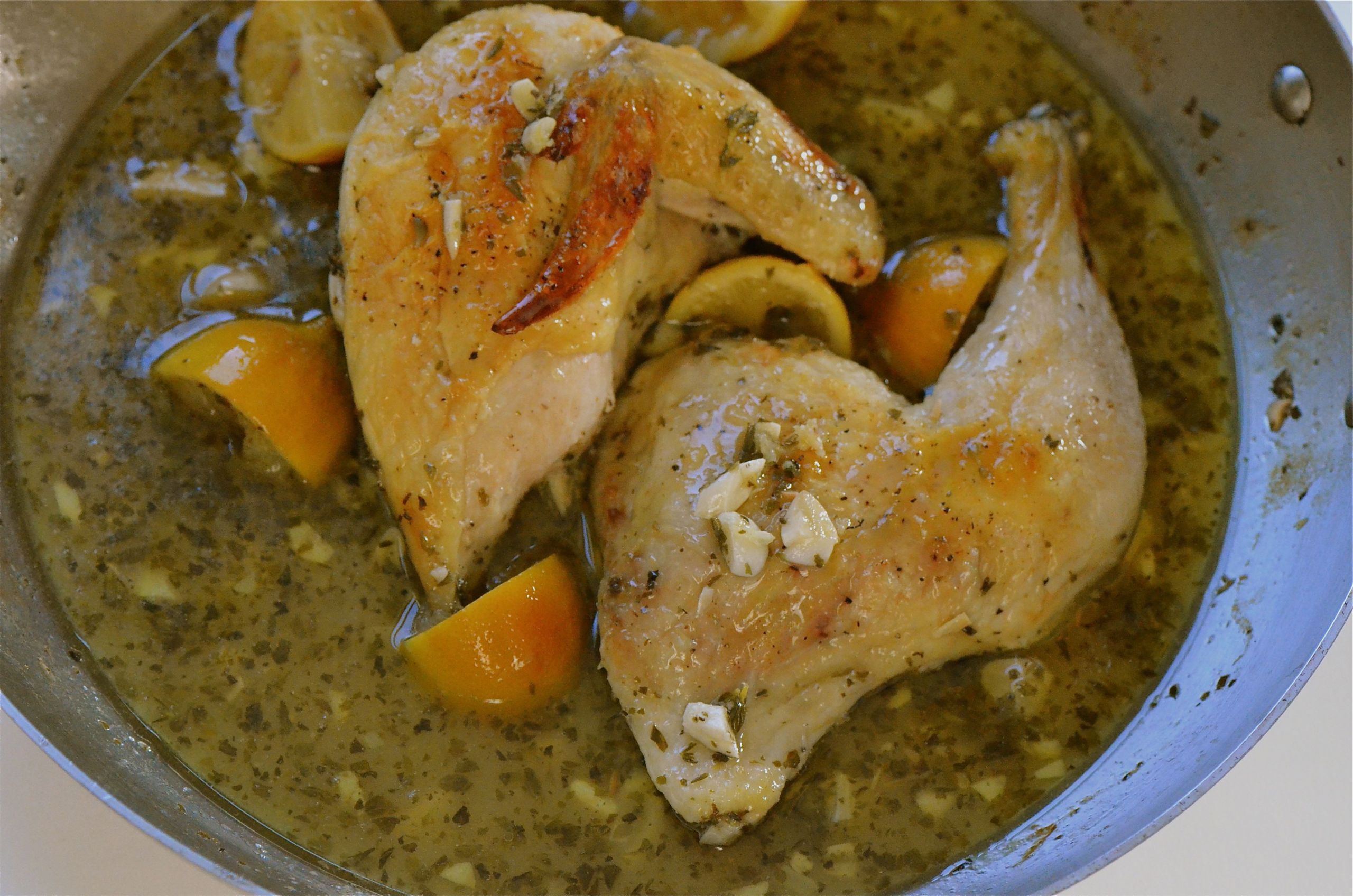 Gourmet Dinner Recipes
 Chicken with Lemon and Garlic Recipe