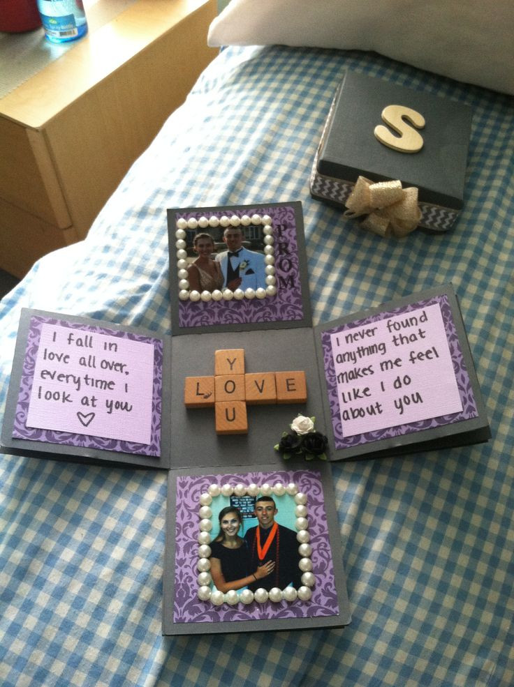 Graduation Gift Ideas For Boyfriend
 Exploding box of love I made for the boyfriend for a