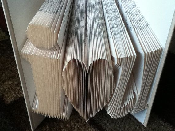 Graduation Gift Ideas For Girlfriend
 I love you recycled books folded book wedding
