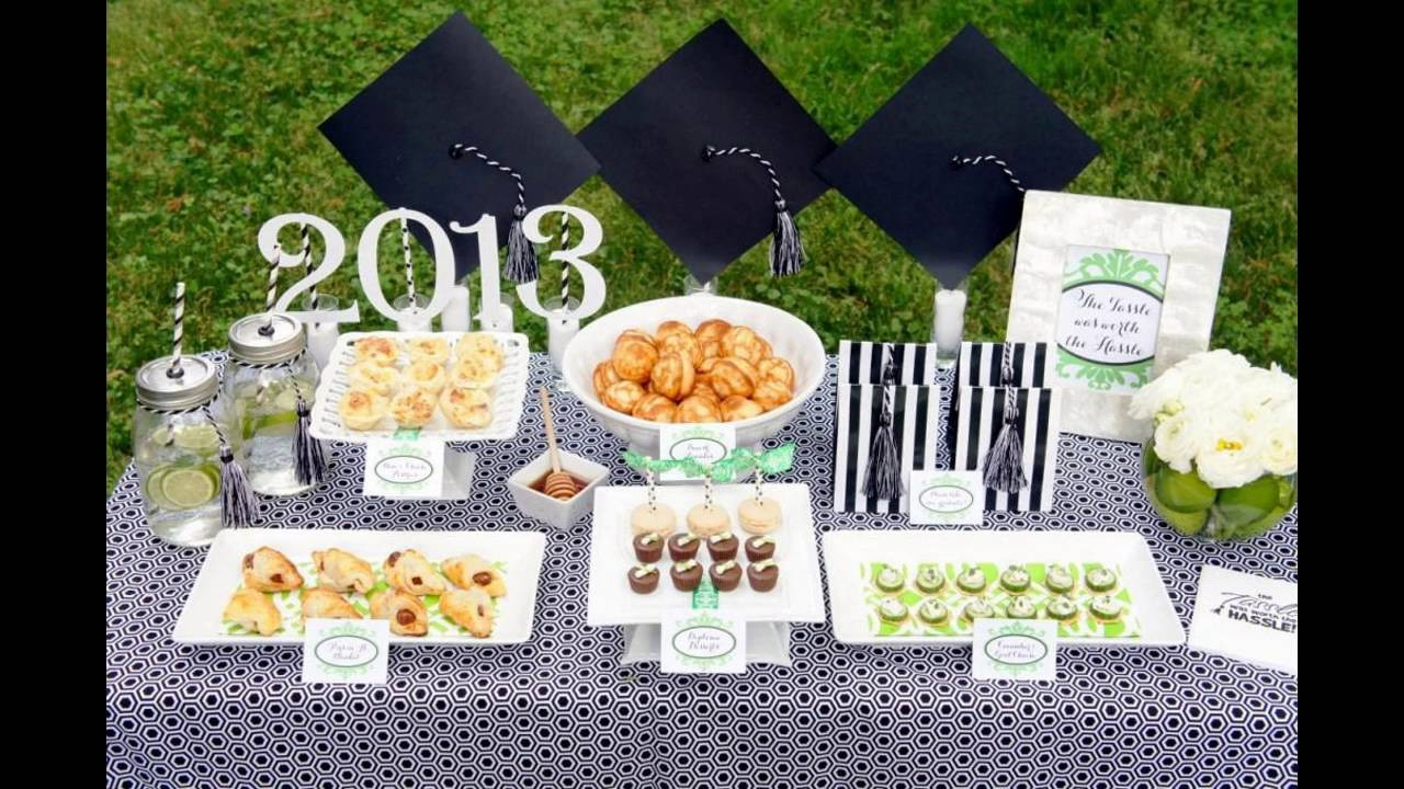 Graduation Menu Ideas For Backyard Party
 Outdoor graduation party themed decorating ideas