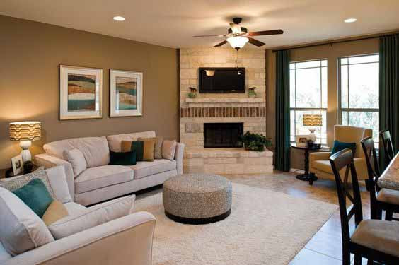 Gray Paint Living Room Ideas
 Decorating With Cream and Gray Paper Moon Painting