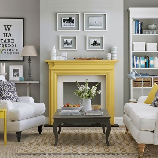 Gray Paint Living Room Ideas
 29 Stylish Grey And Yellow Living Room Décor Ideas DigsDigs