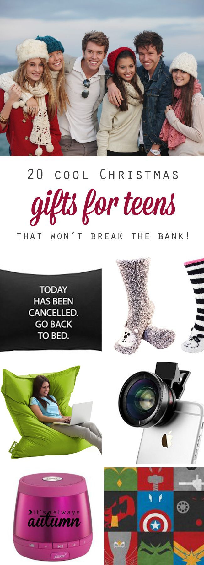 Great Gift Ideas For Teen Boys
 best Christmas t ideas for teens DIY Ideas