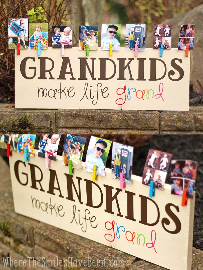 Great Grandmother Gift Ideas
 Colorful Grandkids Make Life Grand Wood Sign Display