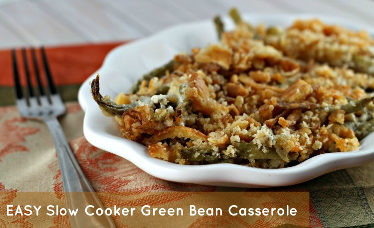 Green Bean Casserole In Crock Pot
 Crock Pot Green Bean Casserole