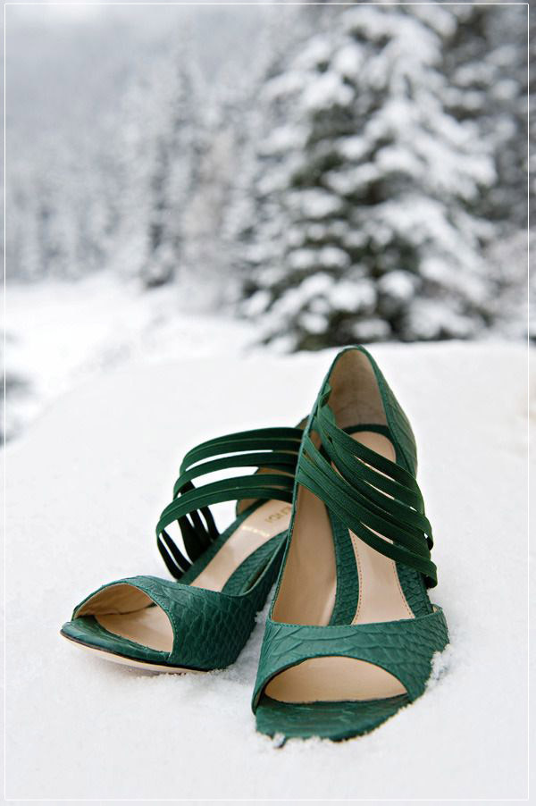 Green Shoe Wedding
 Hot Christmas Winter Wedding Color Palette Ideas