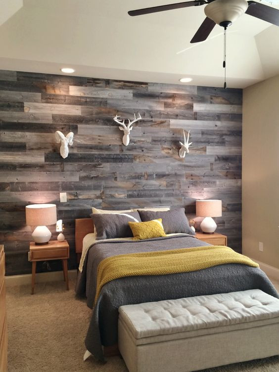 Grey Bedroom Walls
 30 Wood Accent Walls To Make Every Space Cozier DigsDigs