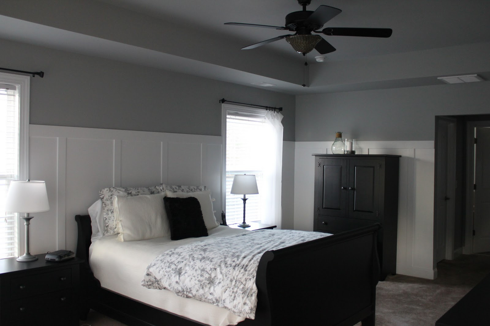 Grey Bedroom Walls
 Cents able Spaces Master Bedroom