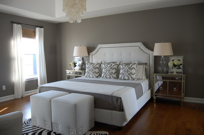 Grey Master Bedroom
 16 Modern Grey And White Bedrooms