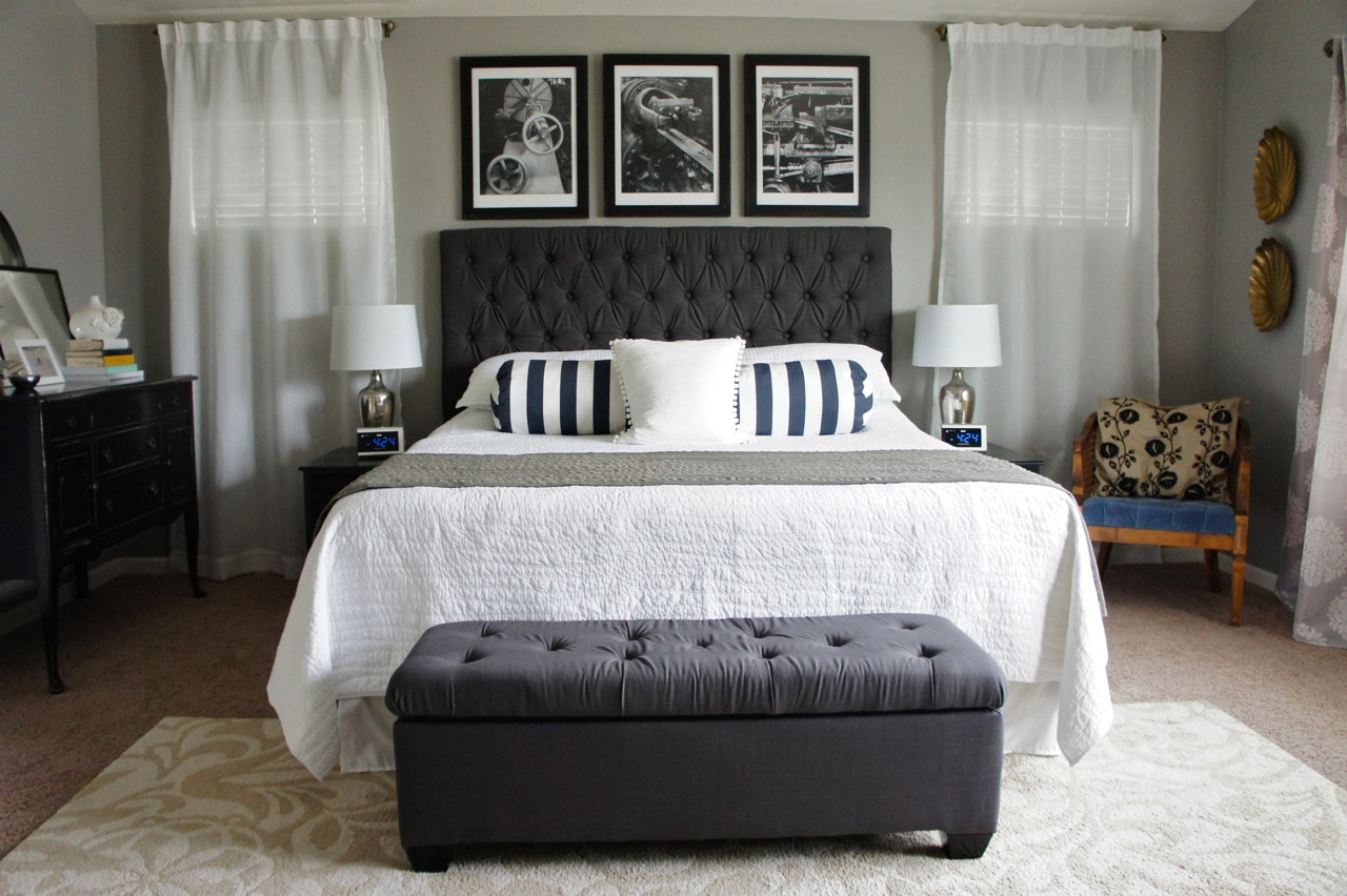 Grey Master Bedroom
 Pretty Dubs MASTER BEDROOM TRANSFORMATION