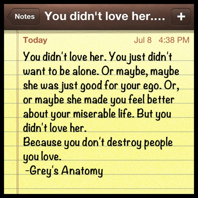 Grey'S Anatomy Romantic Quotes
 Grey s Anatomy quotes Grey s Anatomy Pinterest