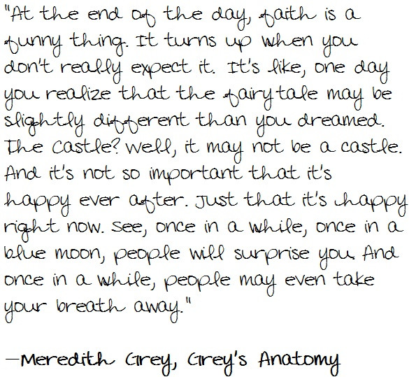 Grey'S Anatomy Romantic Quotes
 Greys Anatomy Ending Quotes QuotesGram