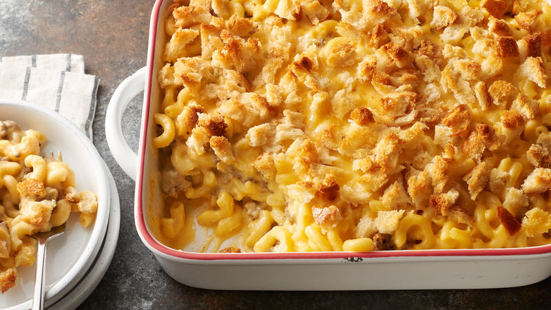 Ground Beef And Cheese Recipes
 Layered Mac and Cheese with Ground Beef Recipe Pillsbury