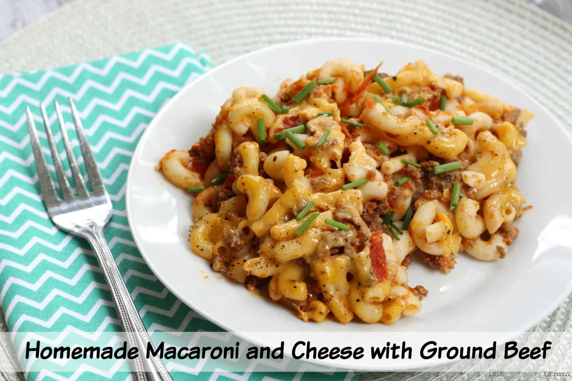Ground Beef And Cheese Recipes
 Homemade Macaroni and Cheese with Ground Beef Recipe