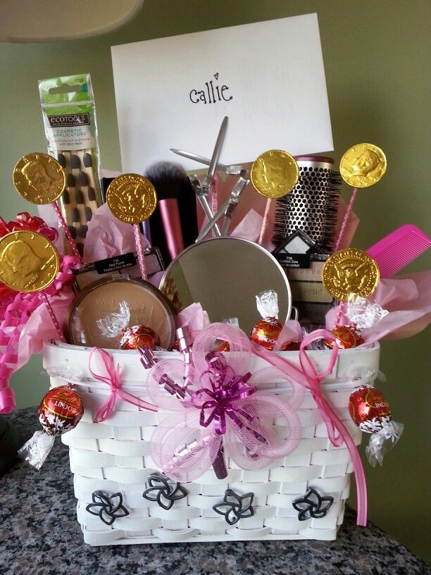 Hair Stylist Gift Basket Ideas
 Basket for our Cosmtology graduate