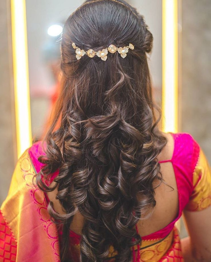 Hairstyle For Long Hair For Indian Wedding
 Hair do for Indian Dressing style Hairstyle