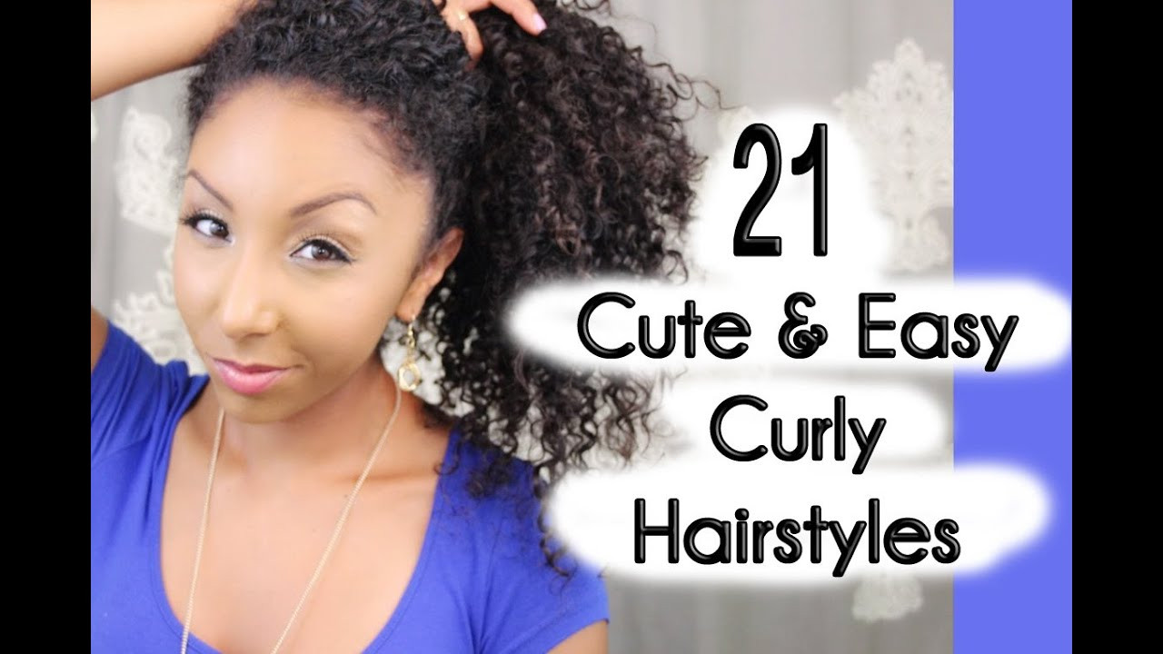 Hairstyles For Really Curly Hair
 21 Cute and Easy Curly Hairstyles