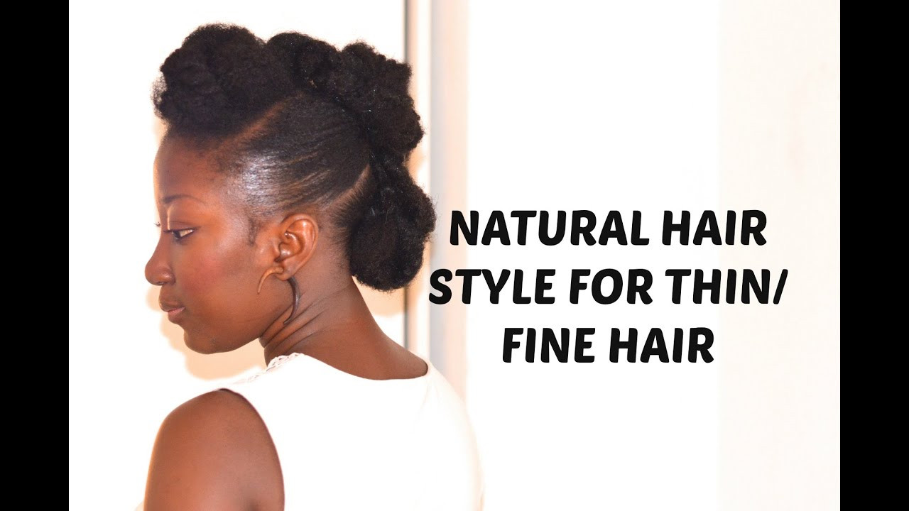 Hairstyles For Thin Natural Hair
 Natural hair style for thin fine hair
