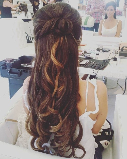 Hairstyles For Weddings Long Hair Half Up
 Half Up Half Down Wedding Hairstyles – 50 Stylish Ideas