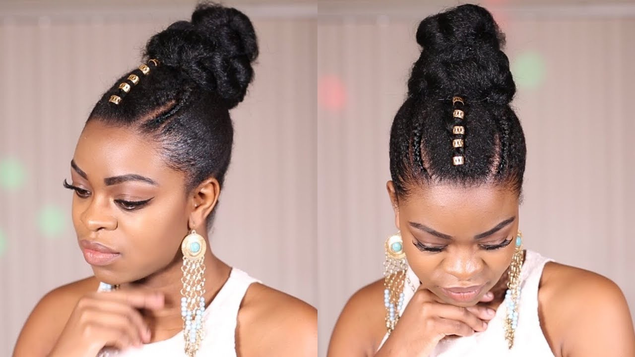 Hairstyles Natural
 Quick Natural Hair Updo Protective Style