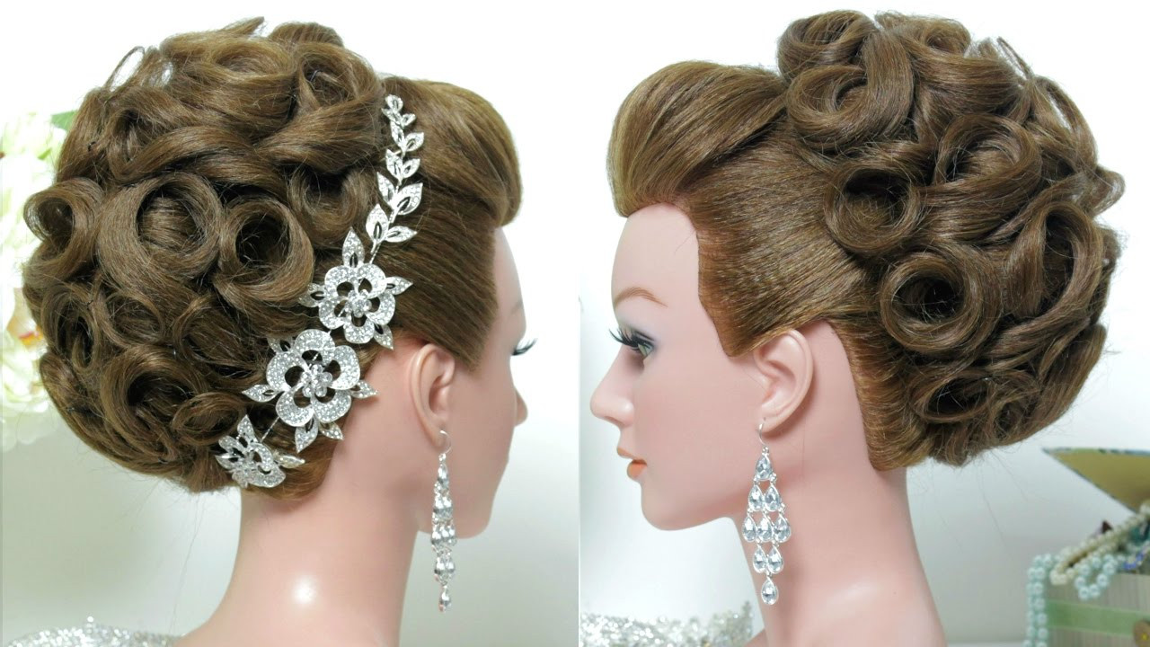 Hairstyles Wedding
 Bridal hairstyle Wedding updo for long hair tutorial