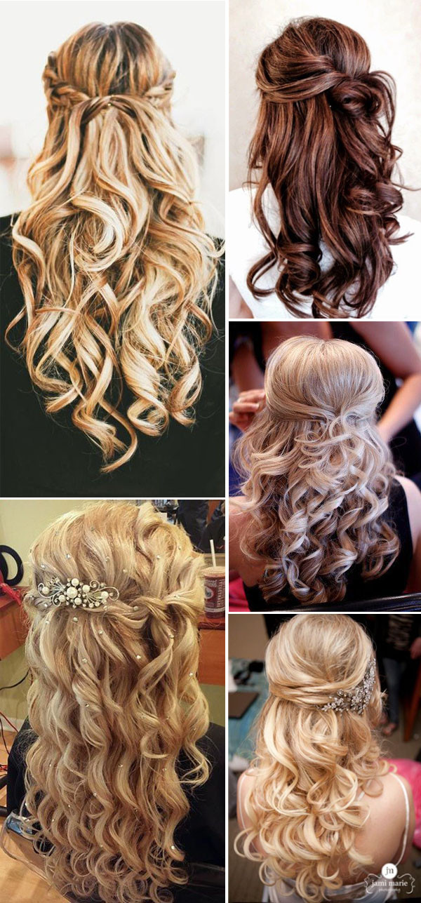 Half Up Curly Wedding Hairstyles
 20 Awesome Half Up Half Down Wedding Hairstyle Ideas