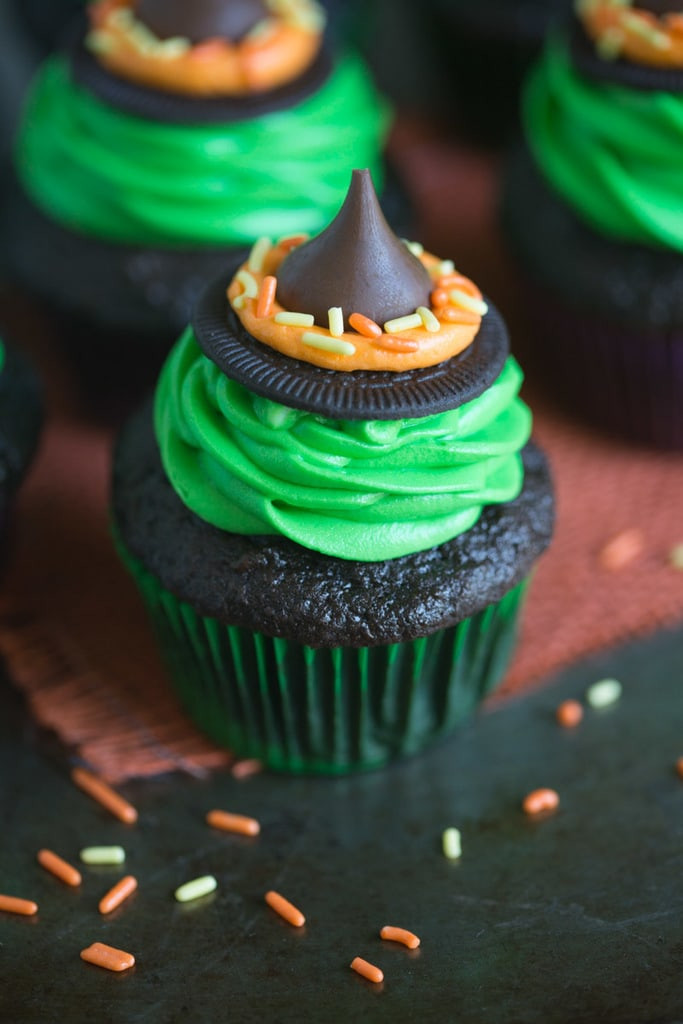 Halloween Cupcakes Pinterest
 Witch Hat Cupcakes Tastes Better From Scratch