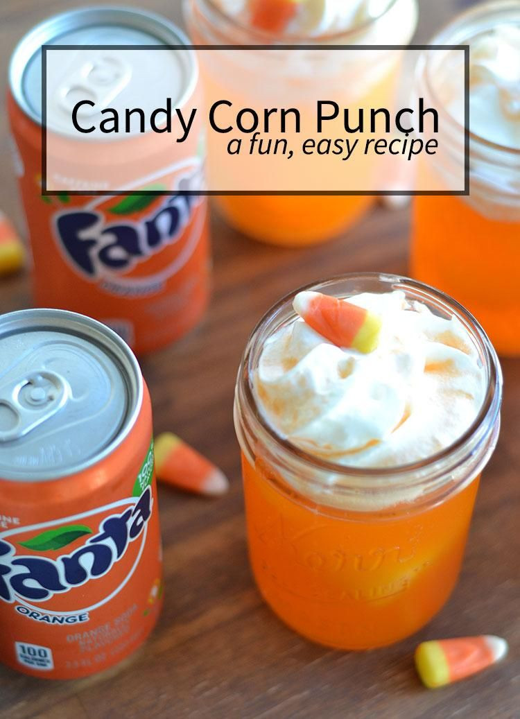 Halloween Punch For Kids DIY
 3 ingre nt candy corn punch Recipe