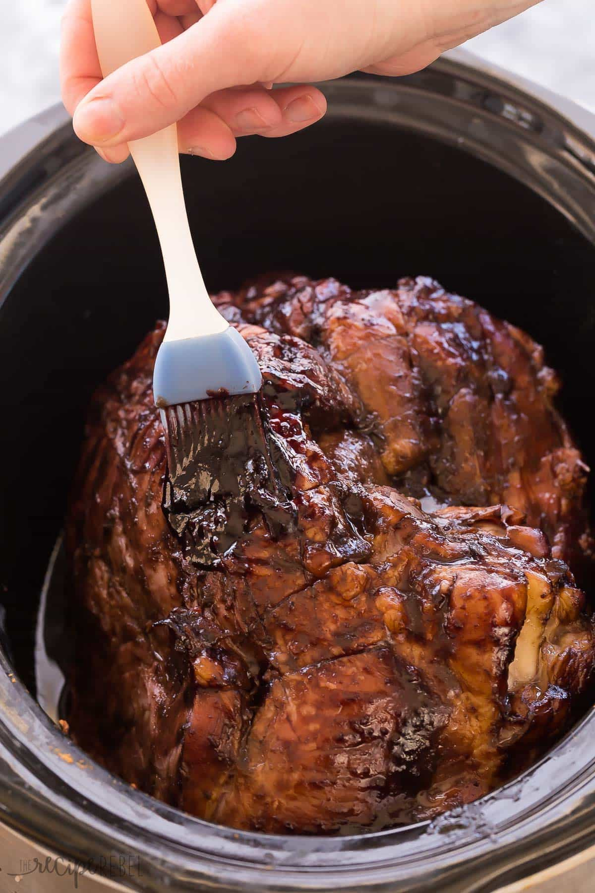 Ham Slow Cooker Recipes
 Slow Cooker Balsamic Cherry Glazed Ham Recipe VIDEO