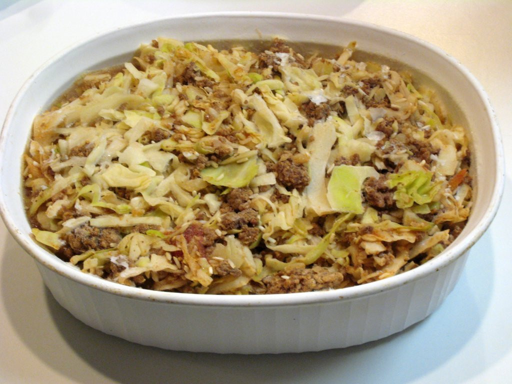 Hamburger Cabbage Casserole
 RECIPE FOR HAMBURGER AND CABBAGE
