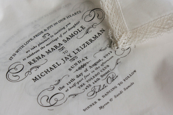 Handkerchief Wedding Invitations
 Handkerchief Wedding Invitations [Inspiration