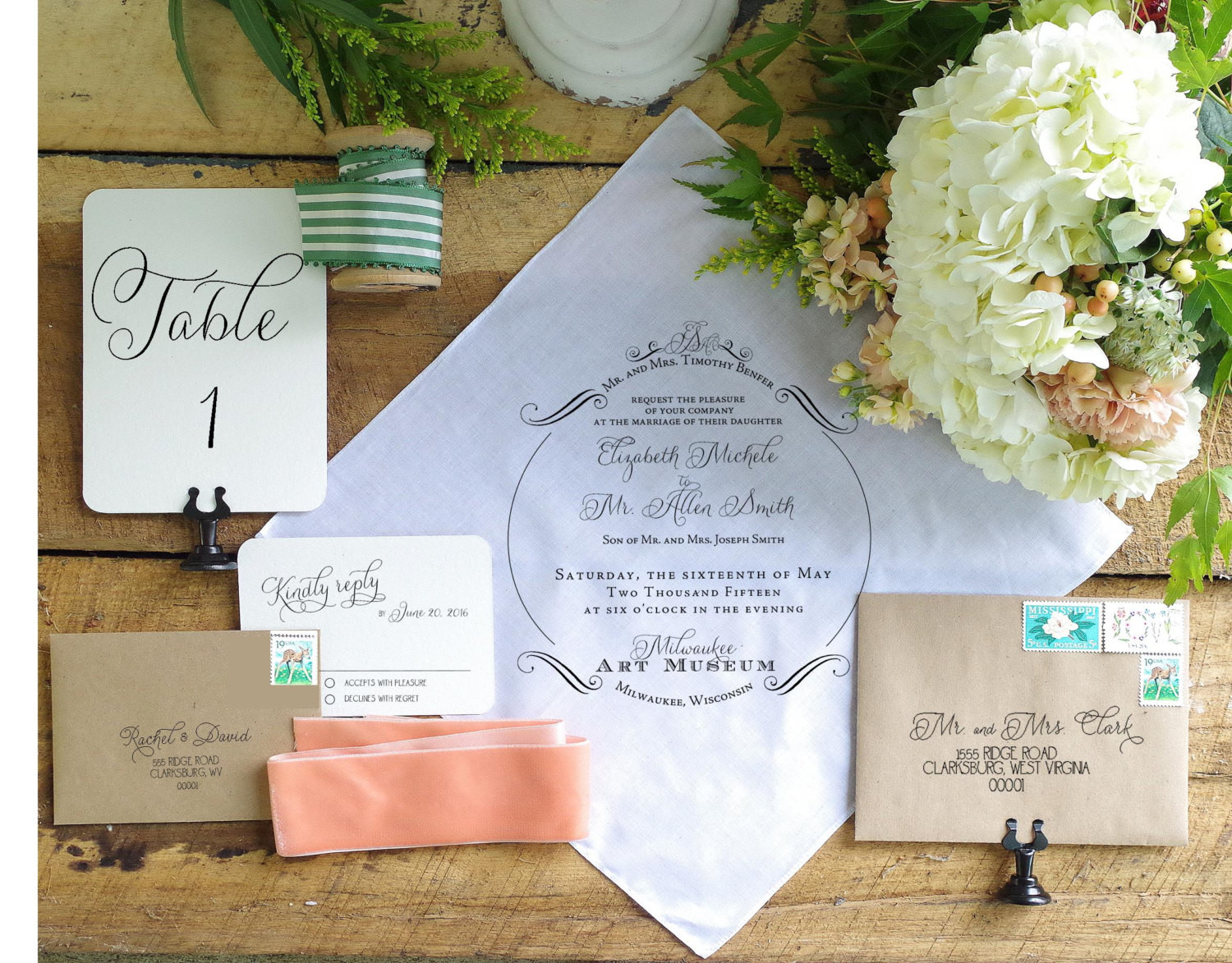 Handkerchief Wedding Invitations
 Handkerchief Wedding Invitation Wedding invitations