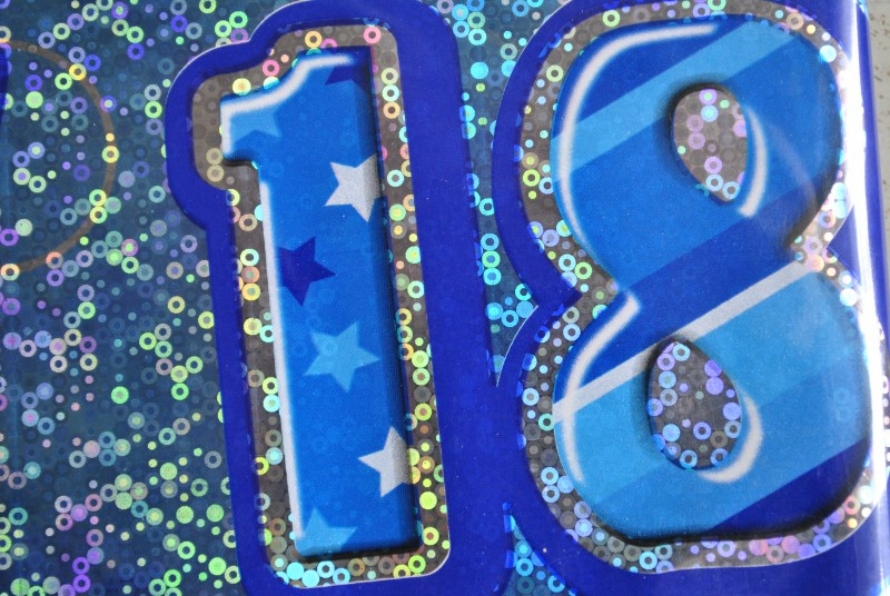 Happy 18th Birthday Decorations
 Blue Glitz Happy 18th Birthday Banner Fun Party Boxes