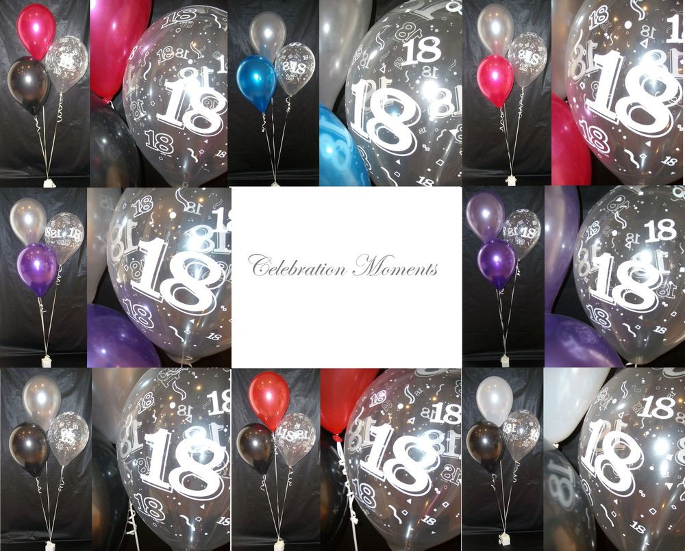 Happy 18th Birthday Decorations
 Happy 18th Birthday Party Helium Balloon Decoration DIY