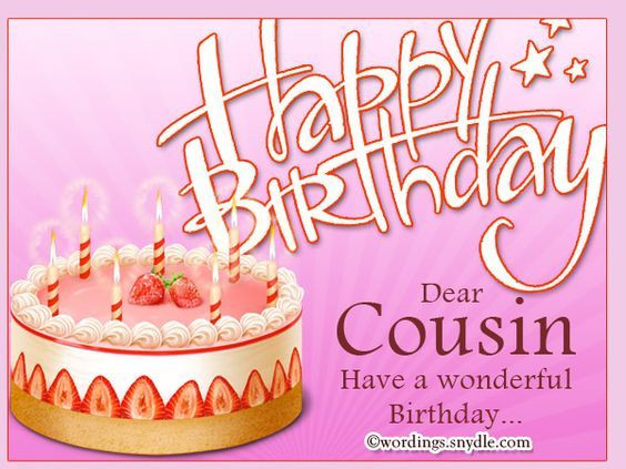 Happy Birthday Cousin Images And Quotes
 Happy Birthday Dear Cousin s and