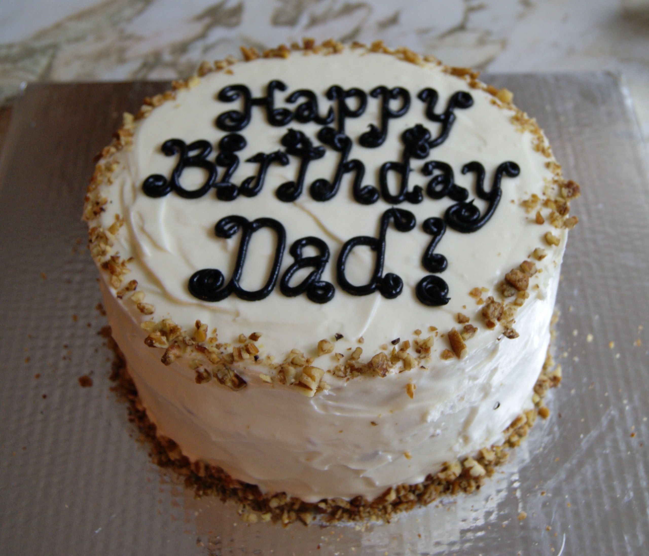 Happy Birthday Dad Cake
 Becki Bakes and More — Babies Baking Battlestar Blogtica