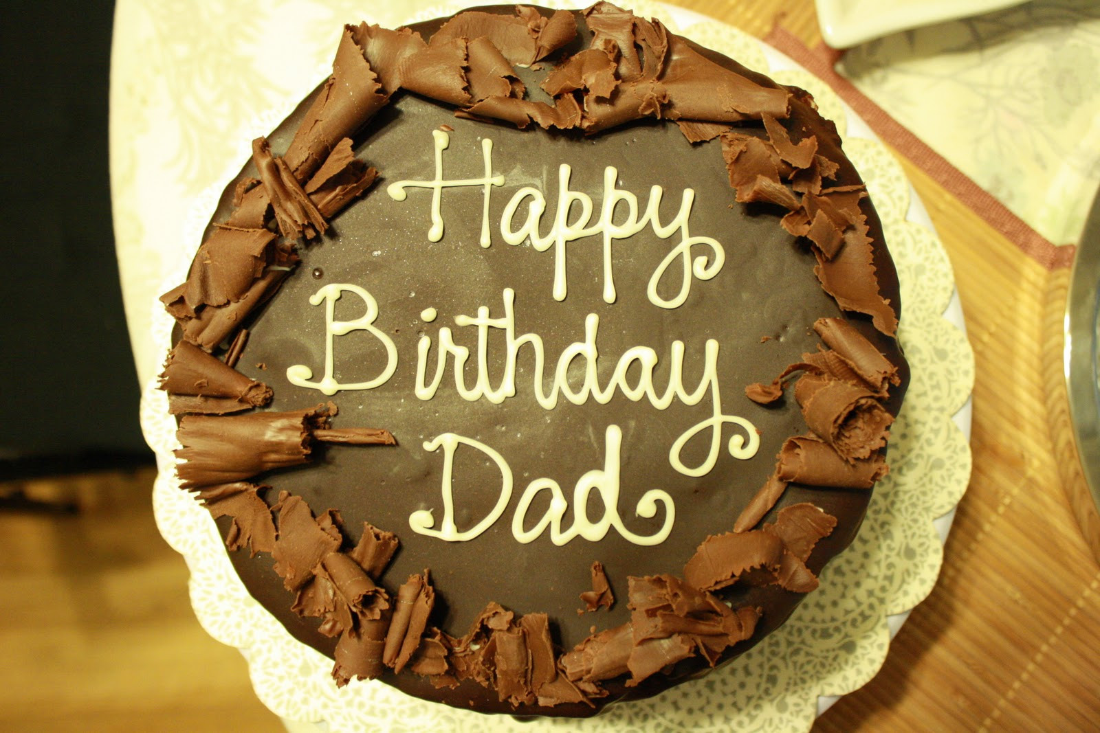 Happy Birthday Dad Cake
 A Cake Story Dad s Dark Chocolate Ganache Covered Fresh