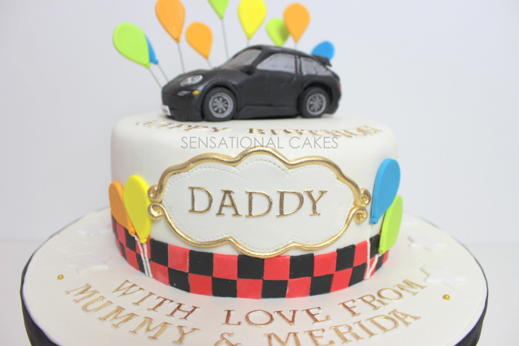 Happy Birthday Dad Cake
 The Sensational Cakes PORSCHE 3D CAKE FOR DADDY RED