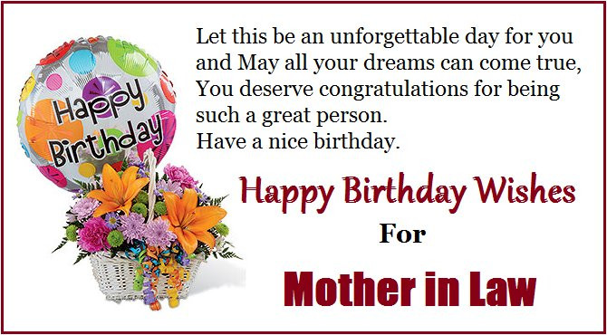 Happy Birthday Mother In Law Quotes
 Happy Birthday Quotes for Mom in Law